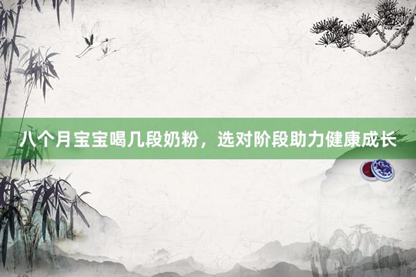 八个月宝宝喝几段奶粉，选对阶段助力健康成长