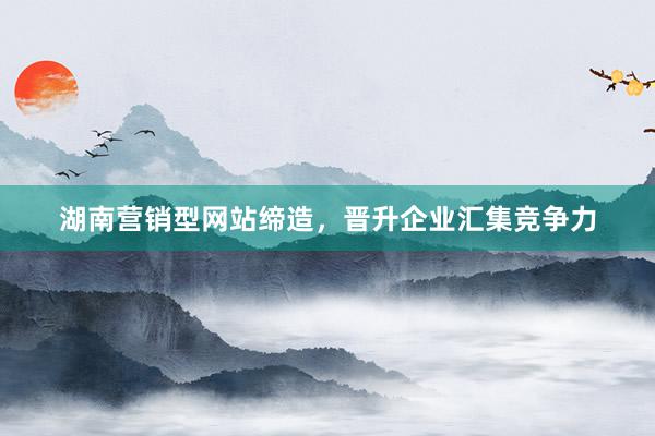 湖南营销型网站缔造，晋升企业汇集竞争力